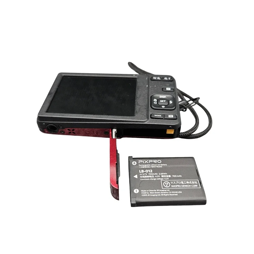 Kodak PIXPRO FZ53 Red Digital Camera 16MP Point and Shoot Bundle Charger Battery